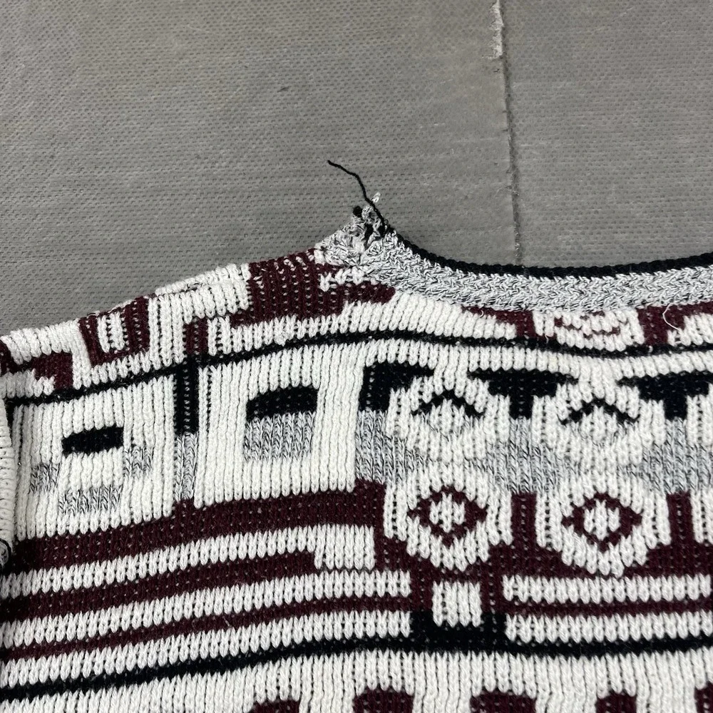Vintage Expressions Sweater Mens‎ XL Geometric Abstract Crewneck Pullover Cosby
